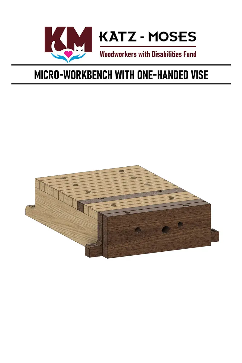 Micro-Workbench Featuring Integrated One-Handed Vise – Construction Plans 1