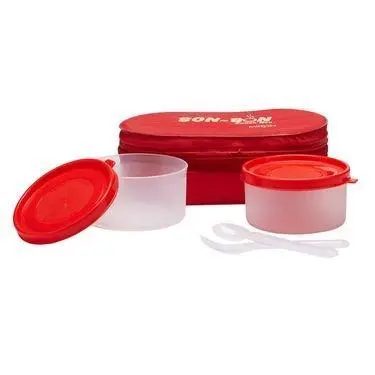 Milton Bon Bon Single-Tier Lunch Box – Bold Red (Ec-Sof-Fst-0007_Red) 1
