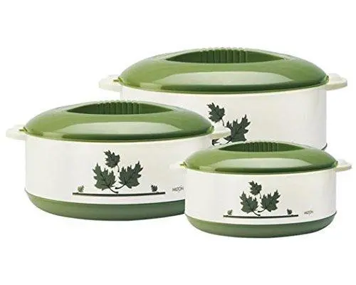 Milton Orchid Junior Insulated Casserole Set – 3-Piece, Green 1