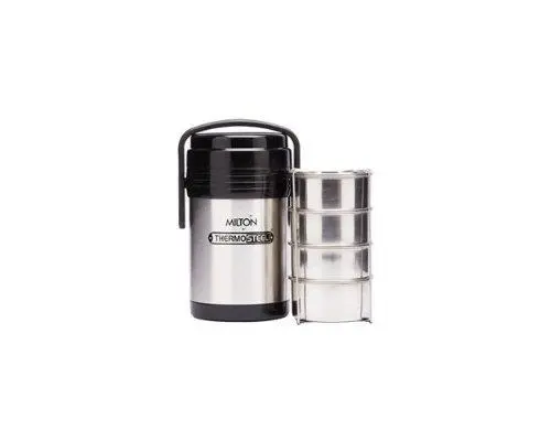 Milton Thermosteel Hot Meal Container Set – 4-Piece Stainless Steel 1