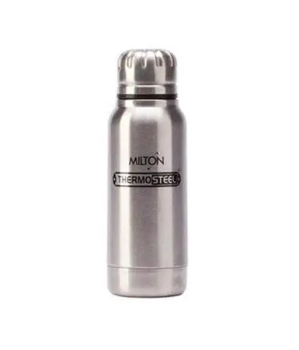 Milton Thermosteel Plain-Lid Flask – 500 Ml, Steel Finish 1