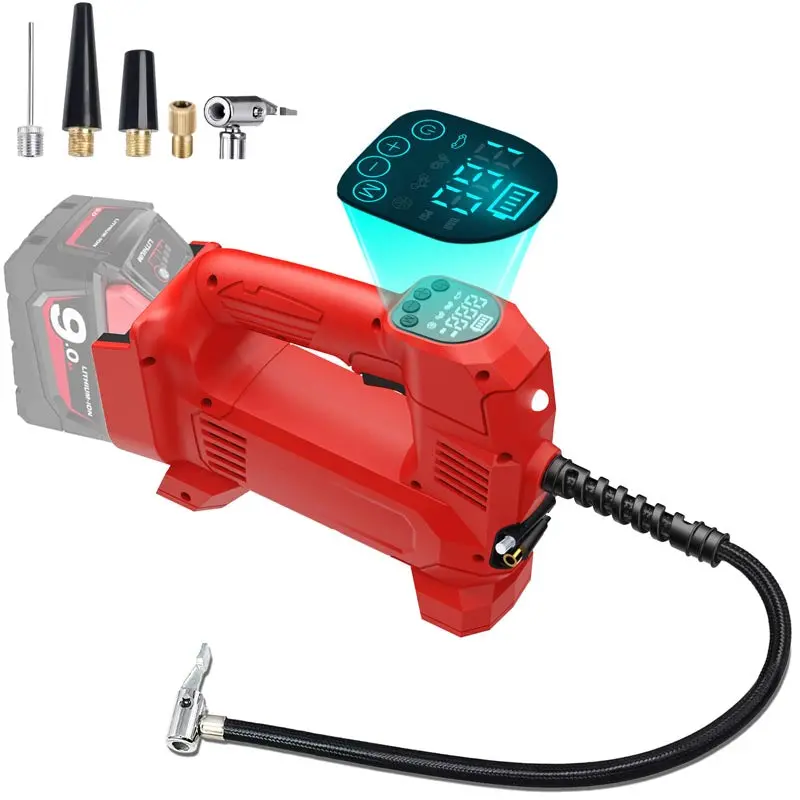 Milwaukee 18V Cordless Tire Inflator — 150 Psi, Lcd Digital Gauge, Auto Shut-Off For Vehicles & Sports Gear 1