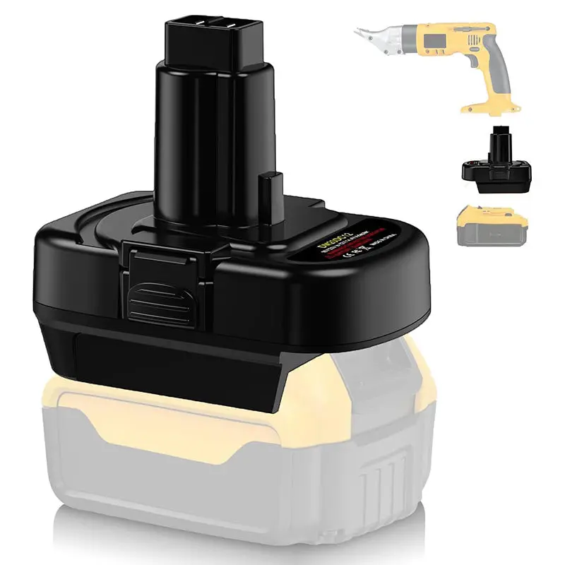Milwaukee M18/Dewalt 20V Max To Dewalt 12V–14.4V Ni-Mh/Ni-Cd Battery Adapter 1