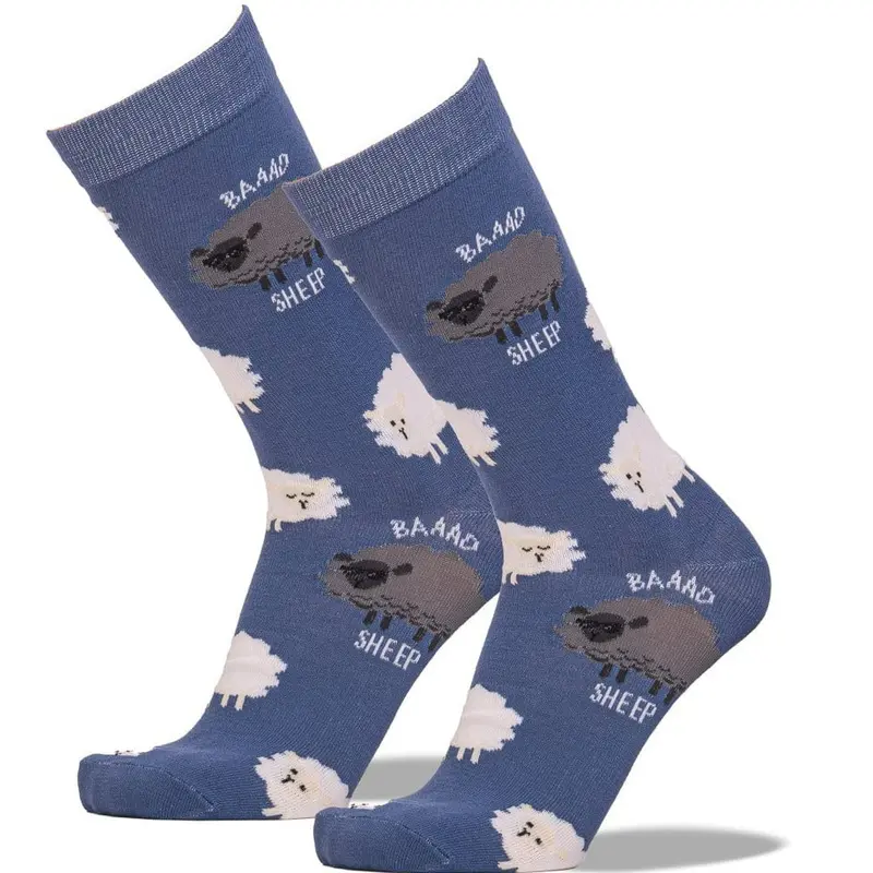 Mischievous Bad Sheep Humor Socks 1