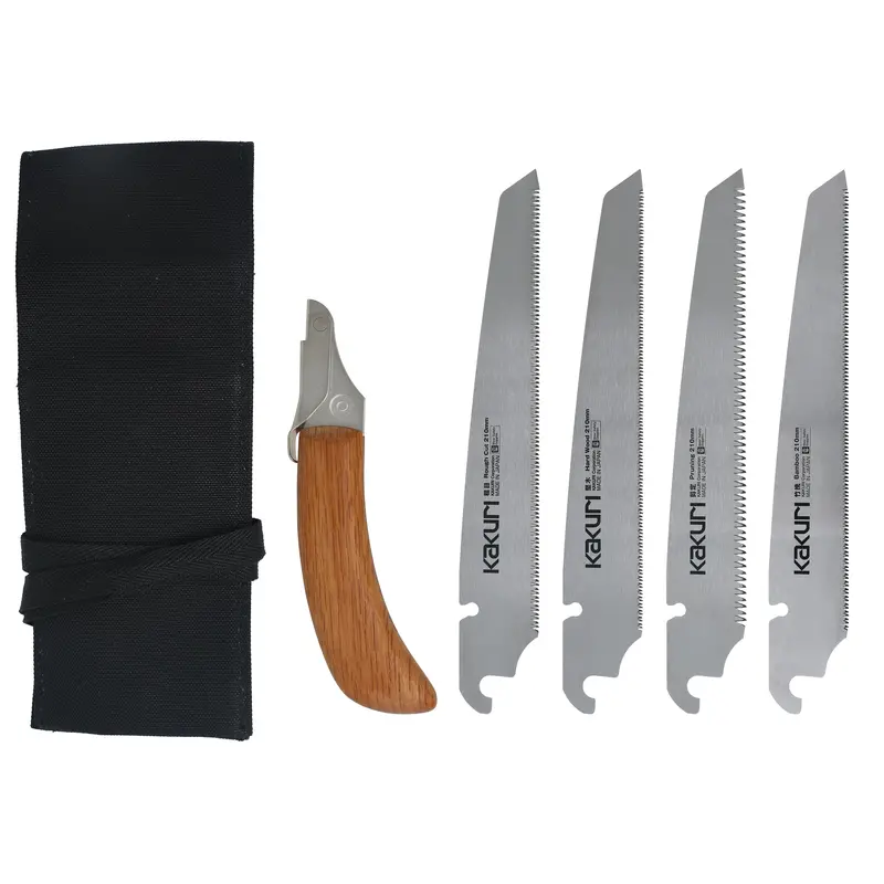 Multi-Function Hand Saw Kit With Four Interchangeable Blades | Optimized For Cutting Wood, Plastic, Drywall, And Soft Metals 1
