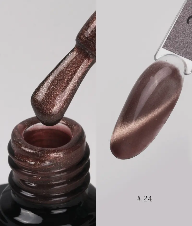 Nacy Coffee Mocha Crystal Cat Eye Gel – Shade 024 (0.5 Oz) 1