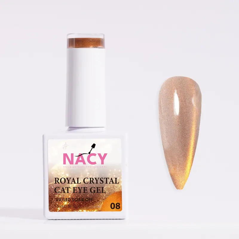 Nacy Royal Fall Cat Eye Gel Polish – Moonlight Crystal Shade 08 1