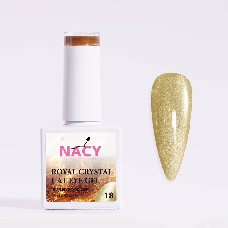 Nacy Royal Fall Series: Moonlight Crystal Cat Eye Gel In Shade 18 1