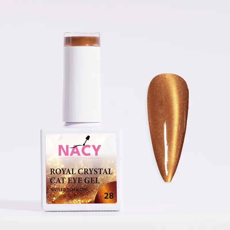 Nacy Royal Fall Series: Moonlight Crystal Cat Eye Gel In Shade 28 1