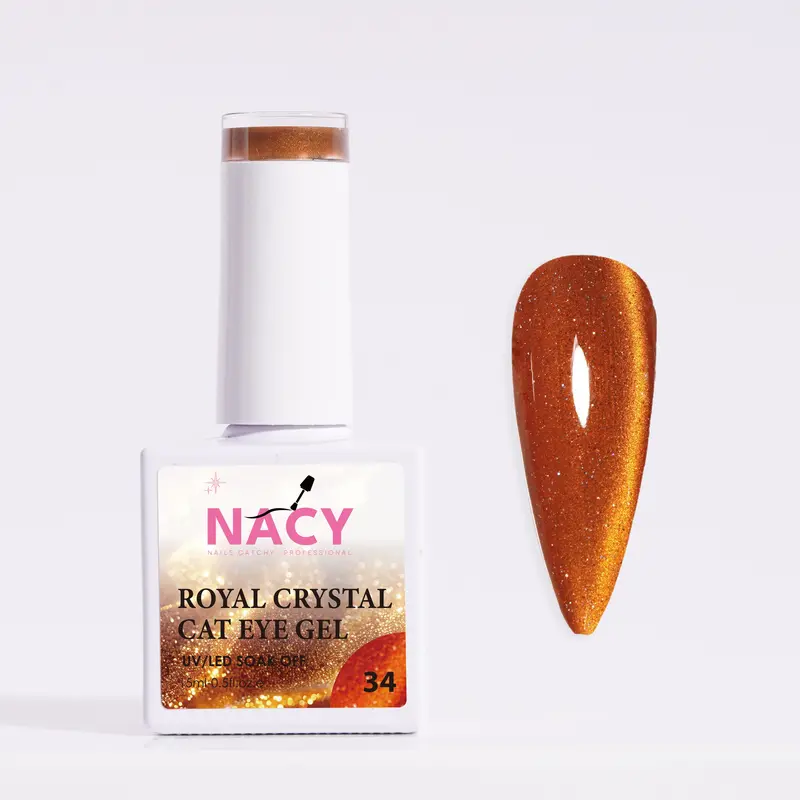 Nacy Royal Fall Series: Moonlight Crystal Cat Eye Gel In Shade 35 1