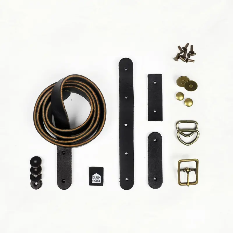 Naito Black Leather + Fittings Kit – Sleek Bag Building Supply 2