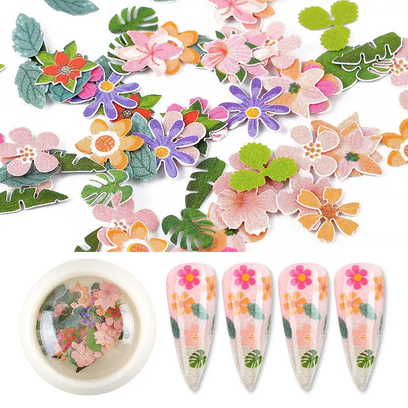 Nature-Inspired Nail Art Stickers – Dried Flower & Foliage Collection 1