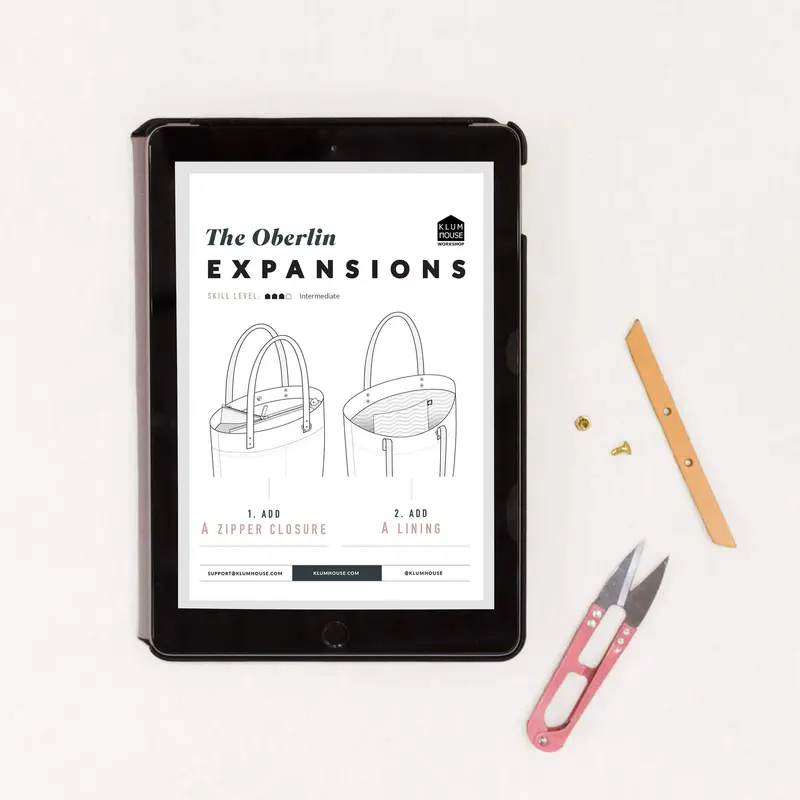 Oberlin Bag Expansion Guide – Digital Pdf (Zipper & Lining Upgrades) 1