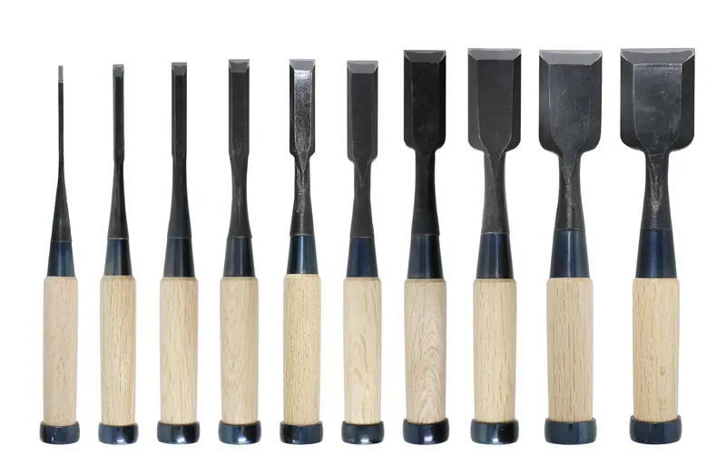 Oire Nomi Chisels – White #2 High-Carbon Steel Blades 1