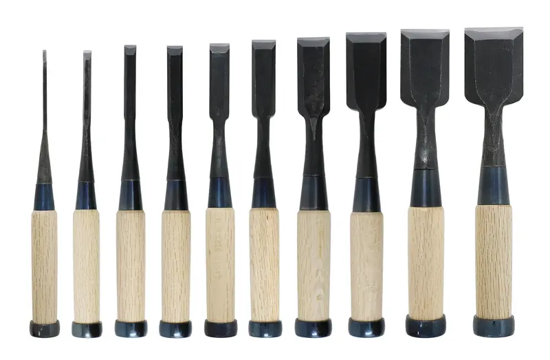 Oire Nomi Chisels – Yellow #2 Hardened Steel Blades 1
