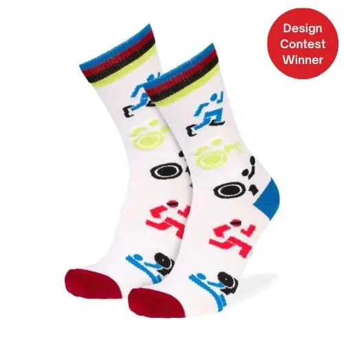Paralympic Games Inspired Athletic Socks 1