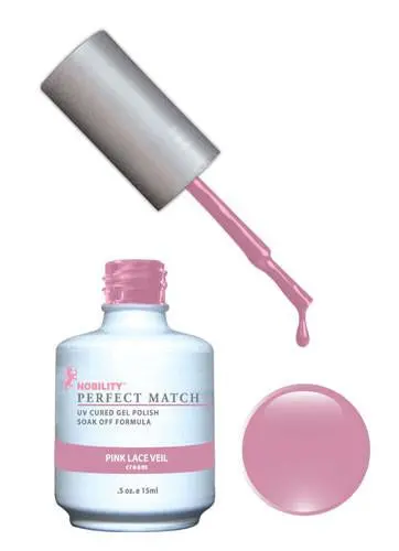 Pink Lace Veil Soft Romantic Shade #49 – Perfect Match Nail Polish 1