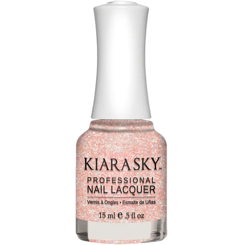 Pinking Of Sparkle Glitter-Flecked Pink Nail Polish 1