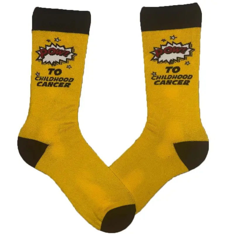 Pow To Cancer Unisex Crew Socks – American Cancer Society 1