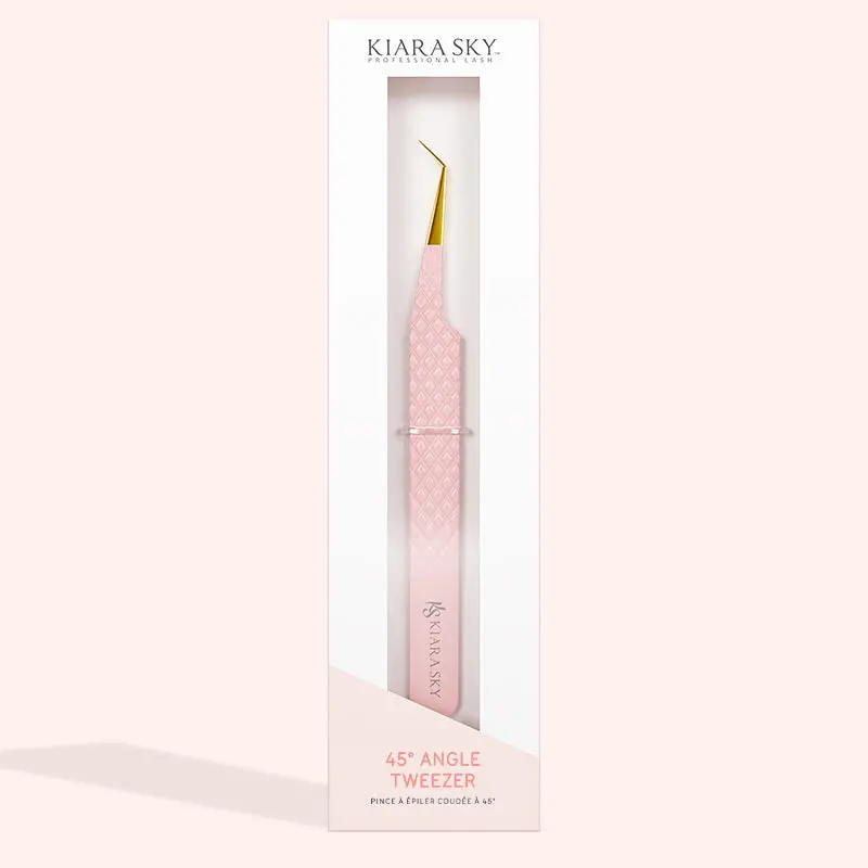 Precision 45-Degree Slanted Tweezers For Eyelash Extensions 1
