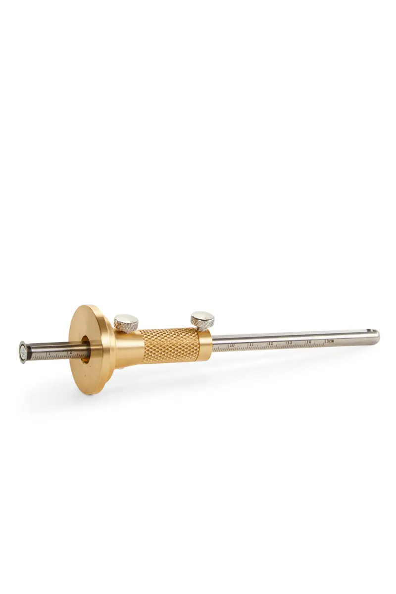 Precision Brass Marking Gauge With Micro-Adjustment And Dual Imperial/Metric Scales 1