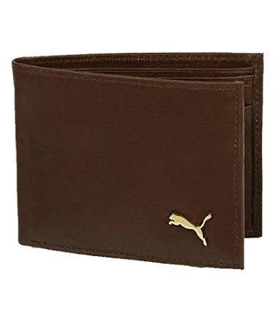 Puma Brown Genuine Leather Wallet For Men – Regular Size, Sporty Elegance 1