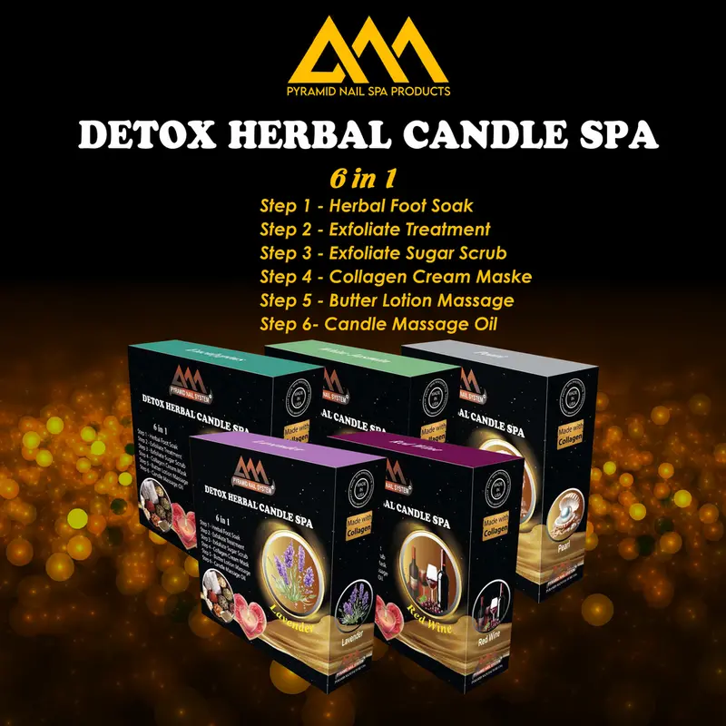 Pyramid Detox Herbal Spa Candle – 5 Aromatherapy Scents For Relaxation 1
