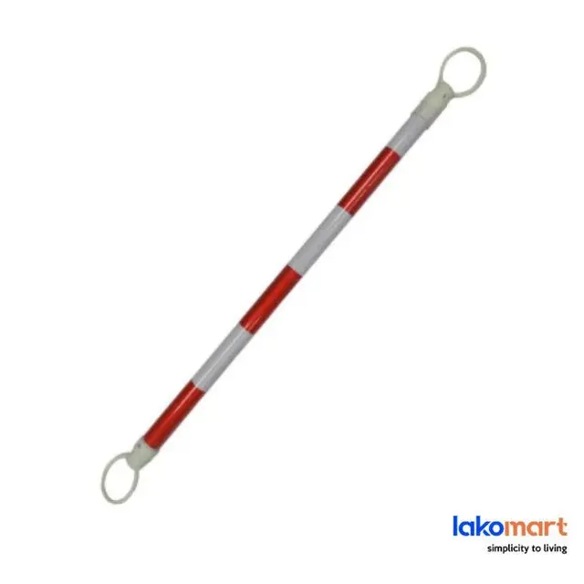 Red & White Extendable Traffic Cone Bar – Collapsible Safety Barrier (2M Or 3M Options) 1