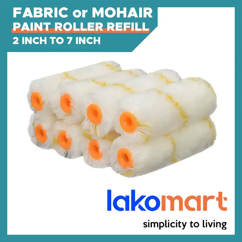 Replaceable Mohair Or Fabric Paint Roller Sleeve – 2 To 7 Inches 1
