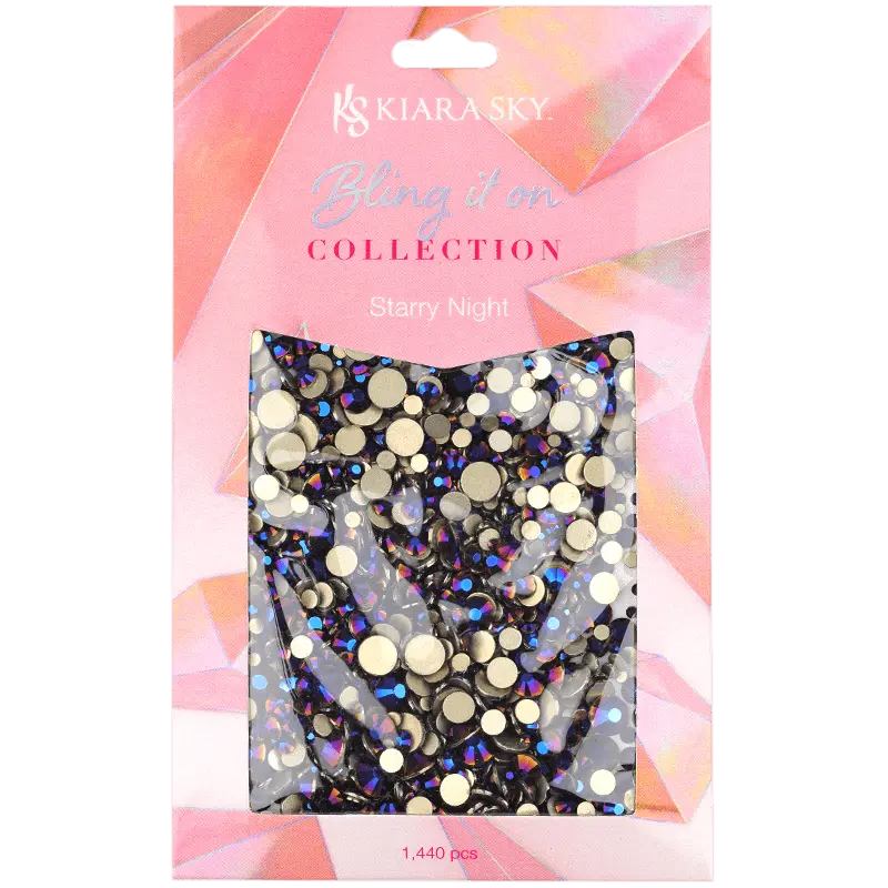 Rhinestones Starry Night Deep-Blue Collection 1