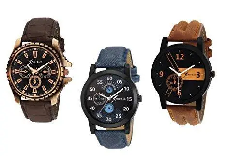Rich Club Men'S Analog Watch – Dual-Tone Black And Blue Dial – Rel-Oct-Denim 1