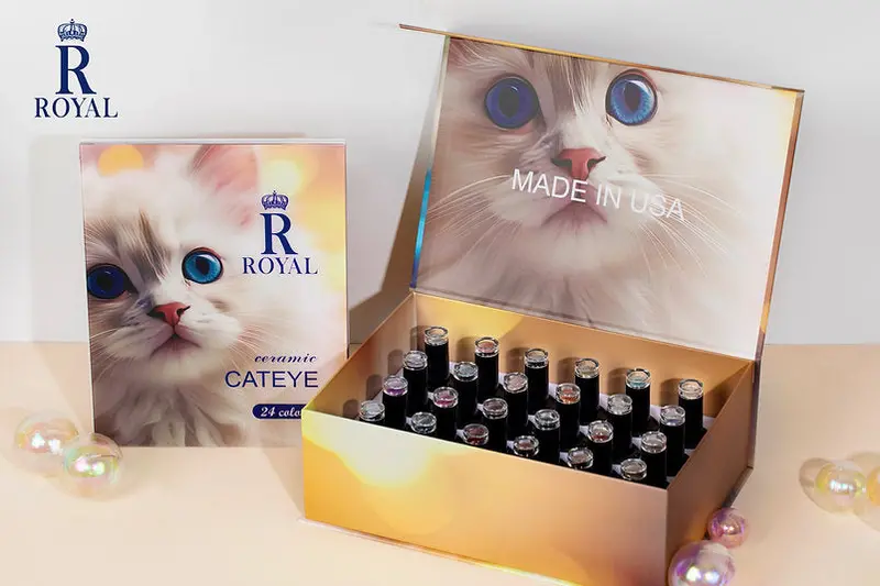 Royal 2-In-1 Ceramic Blossom Cat Eye Gel Collection – 24 Premium Magnetic Shades 1