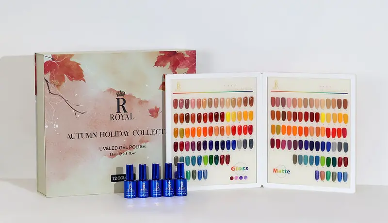 Royal 2-In-1 Gel Polish Collection – Autumn Holiday Edition, 72 Shades 1