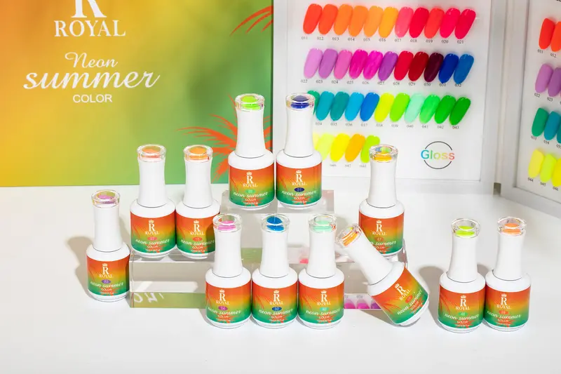 Royal 2-In-1 Gel Polish Collection – Neon Summer, 48 Vibrant Shades 1