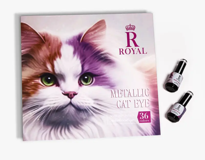 Royal 2-In-1 Metallic Cat Eye Nail Polish Collection – 36 Shimmering Shades 1
