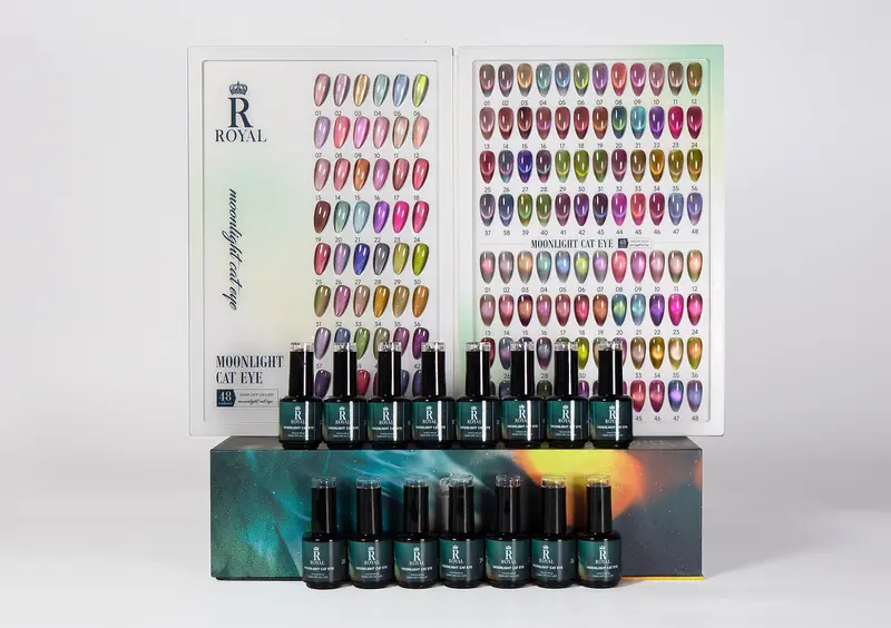 Royal 2-In-1 Moonlight Cat Eye Nail Polish Collection – 48 Iridescent Shades 1