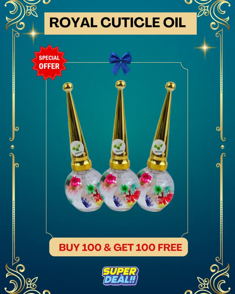 Royal Cuticle Oil By Super Deal – Buy 100, Get 100 Free (Display Ready, No Gift Included) 1