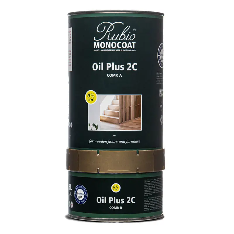 Rubio Monocoat Oil Plus 2C – Two-Component Hardwearing Wood Finish (1.3 L) 1