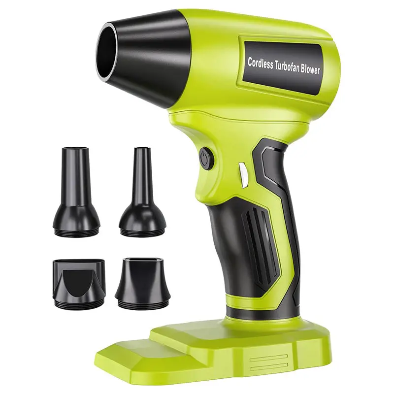 Ryobi 18V Cordless Handheld Leaf Blower — 130K Rpm Brushless Motor, 30 M/S Airflow, 5 Attachments 1