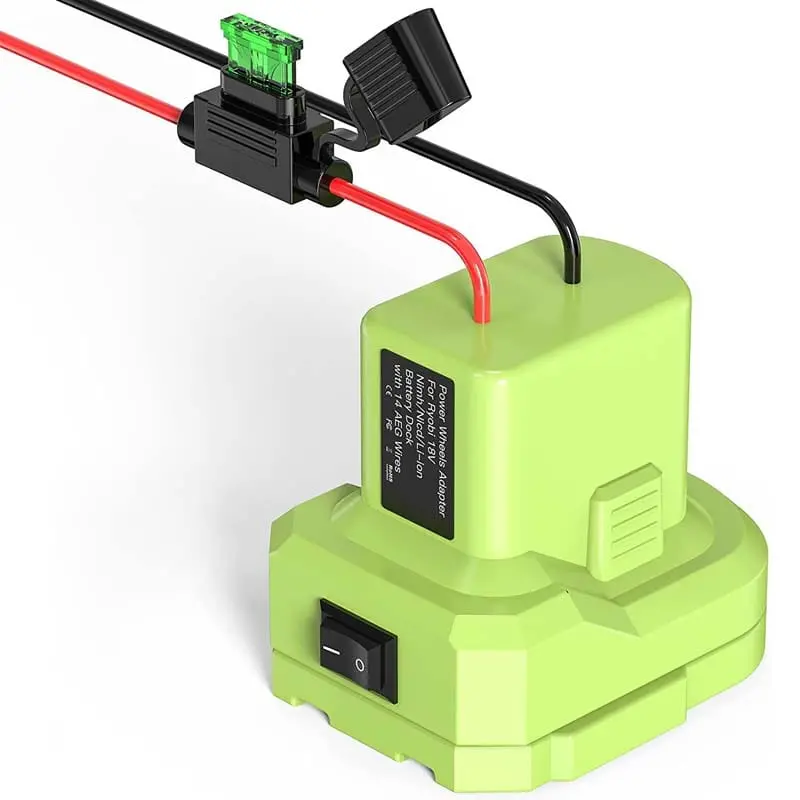 Ryobi 18V Power Wheels Adapter With Safety Switch & Fuse – Ride-On Vehicle Conversion Kit 1
