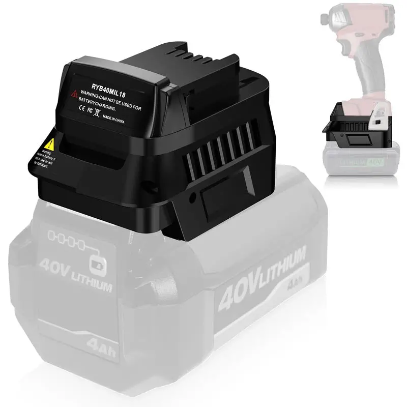 Ryobi 40V One+ To Milwaukee M18 18V Battery Adapter 1