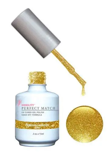 Seriously Golden Nail Color – Perfect Match Shade #56 1