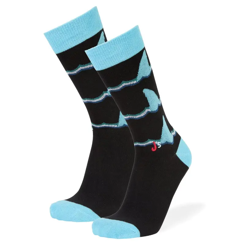 Shark Fins Themed Crew Socks 1