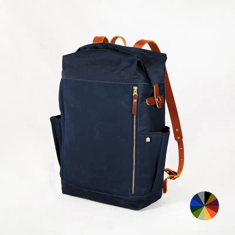 Slabtown Navy Bag Maker Kit – Deep Blue Leathercraft Construction Set 1