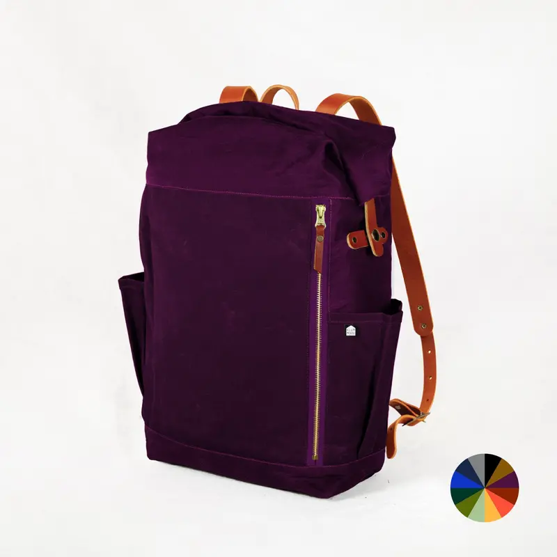 Slabtown Plum Leather Bag Kit – Rich Color Craft Assembly Set 1