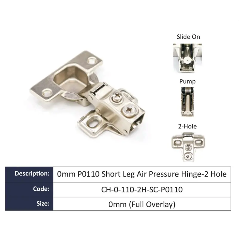 Soft-Close Full-Overlay Cabinet Hinge – Short Leg For Compact Cabinets 1
