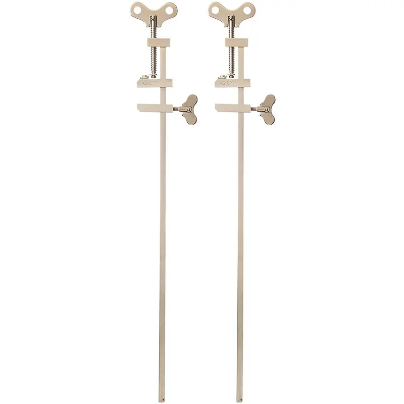 Steel-Silver 360Mm Japanese Bar Clamps – Dual-Piece Precision Clamping Kit 1
