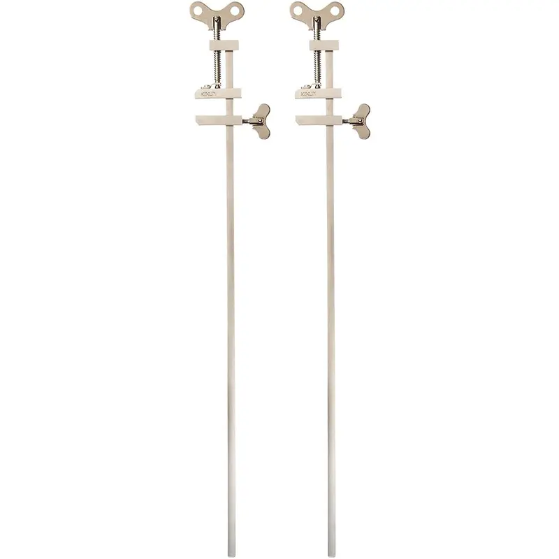 Steel-Silver 450Mm Japanese Bar Clamps – 2-Piece Extended Reach Clamping Set 1
