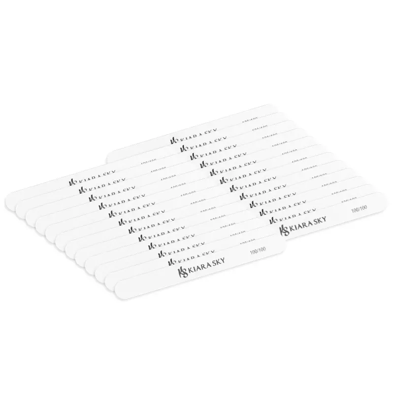 Straight-Edge Nail File 100/100 Grit – Pack Of 25 1