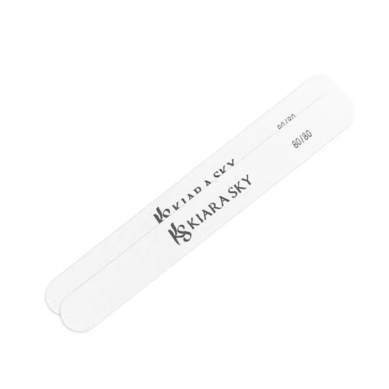 Straight-Edge Nail File 80/80 Grit – 2-Piece Pack 1